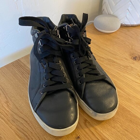 Rag & Bone Kent High Top Leather Sneakers Size 6 - Picture 3 of 11